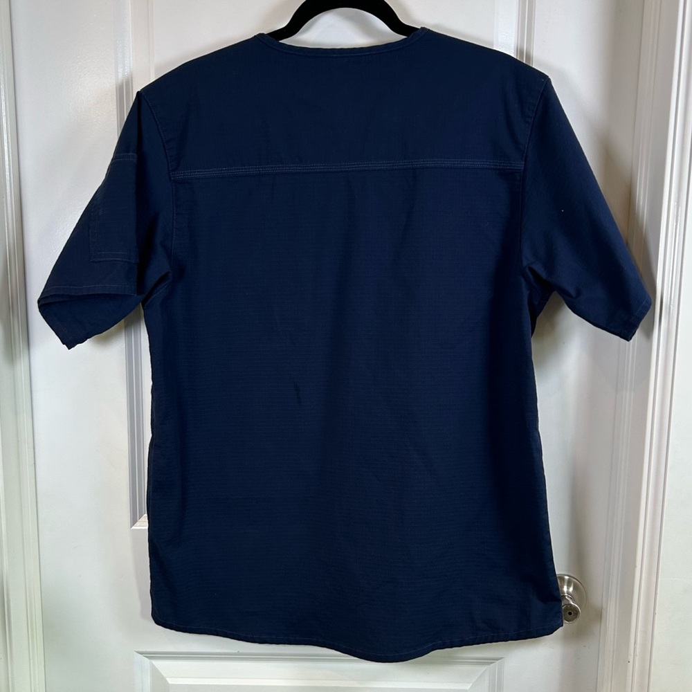 Carhartt Blue Rip Stop Utility Scrub Top‎ Women’s Size Medium - Picture 3 of 10